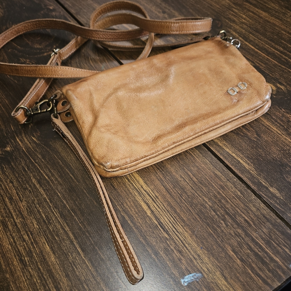 Tan Leather Crossbody Bag